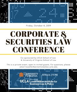 Corporate and Securities Law Conference
