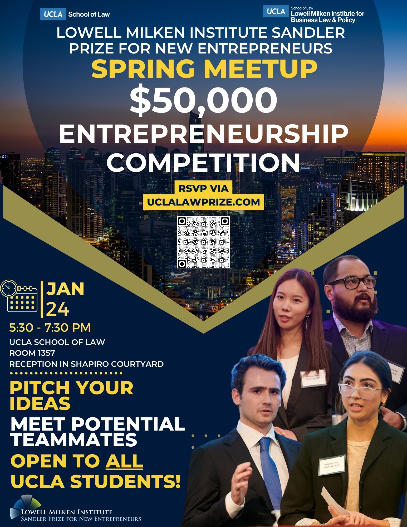 Lowell Milken-Sandler Prize for New Entrepreneurs: Spring Meetup